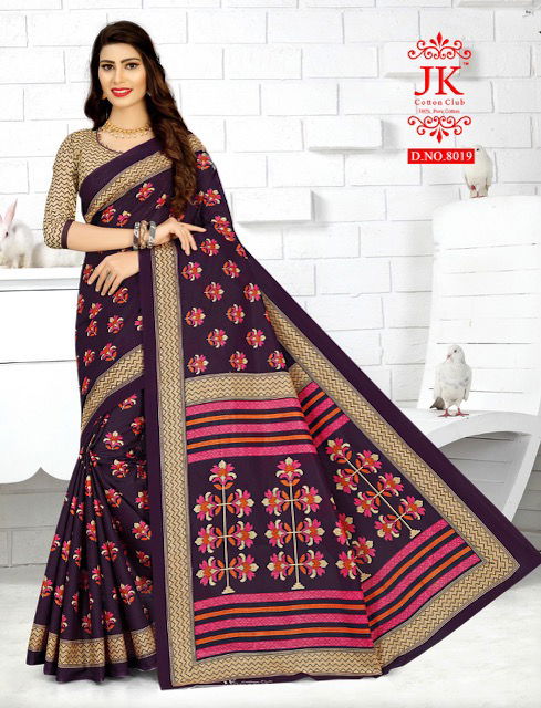 Jk Tulsi 8 Casual Daily Wear Cotton Printed Saree Collection